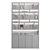Modular Rack and Bookcase Set 3D model small image 5