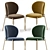 Elegant Elisa Wingback Chair 3D model small image 2