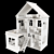 Mini Plywood Dollhouse Kit 3D model small image 2