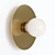 Arc Brass Wall Sconce: Bold Eye-level Statement 3D model small image 1