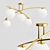 Sleek Nordic LED Ceiling Light 3D model small image 1