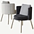 Swivel Torii: Stylish Dining Armchair 3D model small image 1