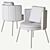 Swivel Torii: Stylish Dining Armchair 3D model small image 3