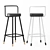 Elegant Bar Chair - Stylish and Sturdy 3D model small image 2