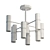 Industrial Elegance: Tesoro Ceiling Chandelier 3D model small image 2