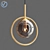 Elegant Sphere Chandelier 3D model small image 3