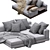 Sleek Connery Sofa by Minotti 3D model small image 5