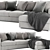 Flexform Asolo Modern Sectional Sofa 3D model small image 2