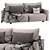 Gimmarp 3-Seater Sofa: Comfort in Rudorna Brown 3D model small image 1