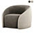 Elegant BALOO Armchair for 3D Software 3D model small image 1