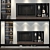Sleek TV Shelf Set 313 - Organize Your Entertainment 3D model small image 1