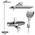 HANSGROHE Ecostat Raindance Novus Loop: Adjustable Shower Set with Watering Can 3D model small image 5