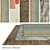 DOVLET HOUSE Carpets: 5-Piece Collection (Part 586) 3D model small image 1