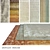 DOVLET HOUSE 5-Piece Carpets (Part 589) 3D model small image 1