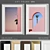 Elegant Art Frame A86: 2 Frames, 50x70cm 3D model small image 1