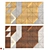 Elegant Wood Wall Panel 02 3D model small image 6