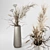 Exquisite Dried Plant Vase 3D model small image 5