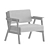 Urban Chic NYC Water Tower Armchair 3D model small image 2