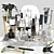 Luxury Bathroom Skincare Set 3D model small image 1