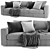 Asolo Flexform: Stylish and Spacious Sofa 3D model small image 2