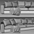 Asolo Flexform: Stylish and Spacious Sofa 3D model small image 3