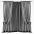 Stylish Polys Curtains 3D model small image 2