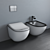 White Bidet and Toilet Set | 3DS Max 2015 Model 3D model small image 4