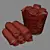 Luxury Towel Set in Stylish Basket 3D model small image 4