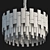 Elegant Crystal Pendant Chandelier 3D model small image 2