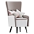 Modern Aster Armchair: Stylish Comfort 3D model small image 1