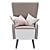 Modern Aster Armchair: Stylish Comfort 3D model small image 4