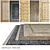 Luxury Silk and Wool Carpets (Set of 5) 3D model small image 1