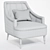 Elegant Cordoba Armchair for Luxurious Comfort 3D model small image 4