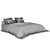 Premium Linen Bed Set 3D model small image 5