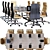 Sleek Modern Conference Table 3D model small image 3