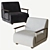 Modern Italian Design: Gin Armchair 3D model small image 1