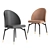 Elegant Upholstered Dining Chair 3D model small image 3