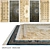 Luxury Silk Carpets Set (602) 3D model small image 1