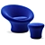 Contemporary Mushhorm Armchair: Modern Design, Ultimate Comfort 3D model small image 2