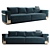 Luxurious Fendi Casa Ray Sofa 3D model small image 4