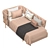 Modern Bed with Two Color Options 3D model small image 4