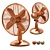 CoolZone 12" Desk Fan 3D model small image 6