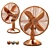 CoolZone 12" Desk Fan 3D model small image 7