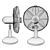 CoolZone 12" Desk Fan 3D model small image 9