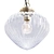 Elegant Fluted Glass Pendant 3D model small image 1