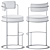 Elegant and Stylish Bar Stool 3D model small image 4