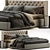 Elegant RH Adler Diamond Bed 3D model small image 1