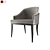 Sophisticated Wolfe Dining Chair 3D model small image 8