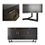 Verge Black Sideboard: Sleek Storage Solution 3D model small image 2