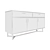 Verge Black Sideboard: Sleek Storage Solution 3D model small image 3